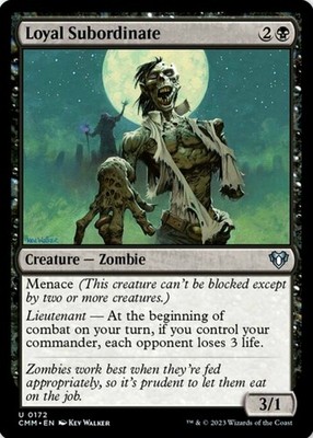 X 1 Loyal Subordinate NM-M Commander Masters 172 MTG Magic The Gathering
