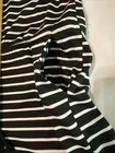 Shein Women's  Romper Shorts Sleeveless Shoulder Ties Black White Strips Size L — photo 3