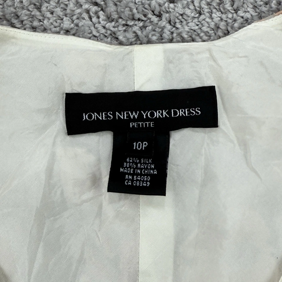 Jones New York Silk Dress Women's 10P Burnout Fairy Ethereal Layered Event - Image 2 of 4