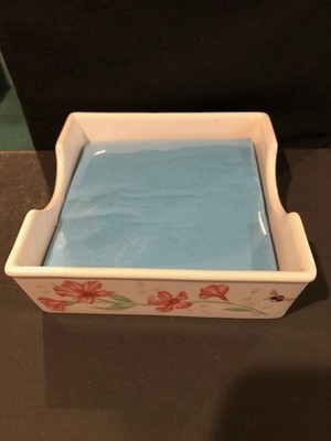 Lenox Butterfly Meadow Cocktail Napkin Holder with Napkins. NIB