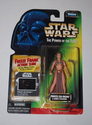 Princess Leia Slave-Jabba's Palace-Star Wars-Power of the Force Freeze Frame-MOC