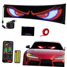 15"x4" LED Eyes for Car Windshield, 50 Devil Eye Patterns to 14.7x3.6 inch