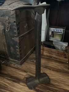 Shoe cobbler vice or form 23 inches tall cast-iron