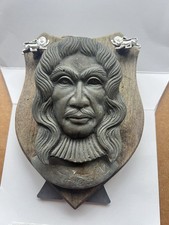 King Charles 11 Door Knocker Mounted On Wooden Base