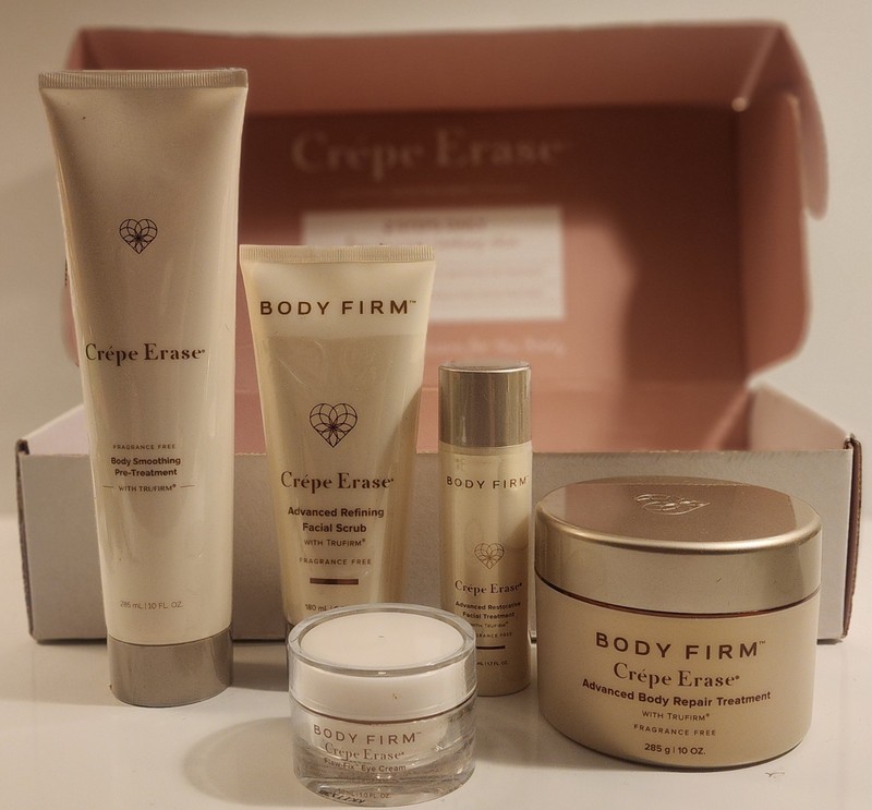 CREPE ERASE Face Scrub & Repair, Hand Repair, Body Smooth, Eye Cream Body Repair