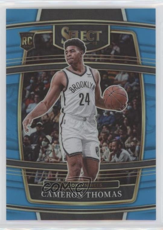2021-22 Panini Select Concourse Light Blue Prizm 36/299 Cameron Thomas #21 0m52