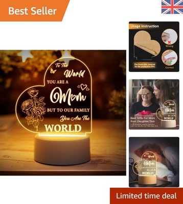 Geschenke für Mama - Mama Geburtstag Tag Gravur Nachtlicht, Mama Geschenke Lampe wi...
