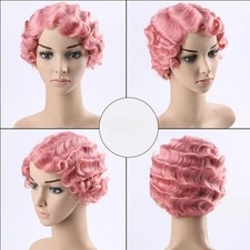 Women's Wavy Wigs Short Ladies Wavy Hair Synthetic Wig Wig Cap