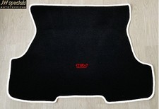 Autoteppich Kofferraummatte für Opel Calibra u. 16V bj 1990-97 schwarz weiss rot