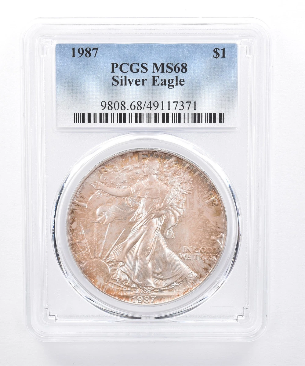 American Eagle MS 68 Graded 1987 Silver Bullion Coins for sale | eBay