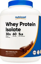 Nutricost Whey Protein Isolate (Chocolate) 5 LBS - Non-GMO & Gluten Free
