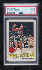 1977-78 Topps White Back Charlie Scott #125 PSA 9 MINT HOF 0e1c