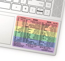 Synerlogic Word/Excel Windows Shortcut Sticker Keyboard Guide