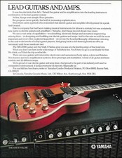 Yamaha SBG-2000 guitar &amp; Mark II series amp 1983 advertisement 8 x 11 ad print