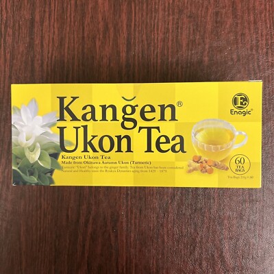 Kangen Ukon Turmeric Tea by Enagic 60 Bags 100% Organic