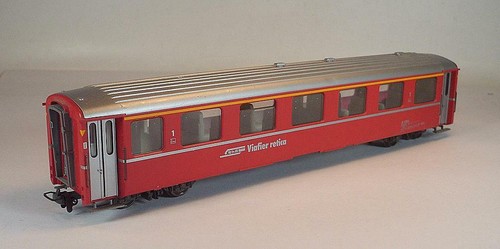 Bemo H0m Rhb Personenwagen 1.Klasse Viavier retica #2153 | Zustand: Gebraucht