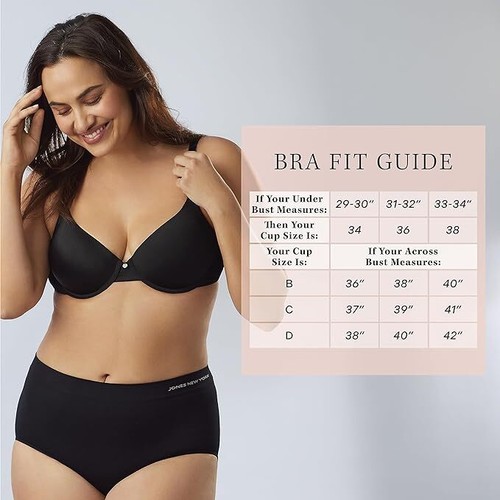 Sujetador Camiseta Jones New York Everyday Underwire - Correas Ajustables - Paquete de 2 - Imagen 3 de 6