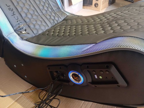Sedia da gioco stereo X Dondolo Adrenalina RGB con luce LED - Foto 5 di 14