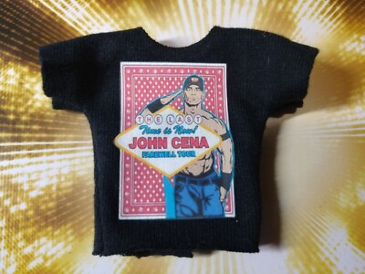 Custom John Cena Wrestling Las Vegas T Shirt WWE NXT TNA Mattel