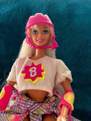 In-liner Barbie Skating Mattel 1994 Vintage Rollschuhe Rollerskates Puppe