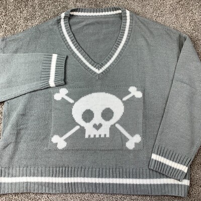 Shein Curve Knit Sweater Women's 2XL XXL Long Sleeve Green