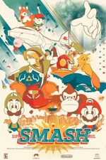 Super Smash Bros Melee Animation Adventure Wall Art Home Decor - POSTER 20x30