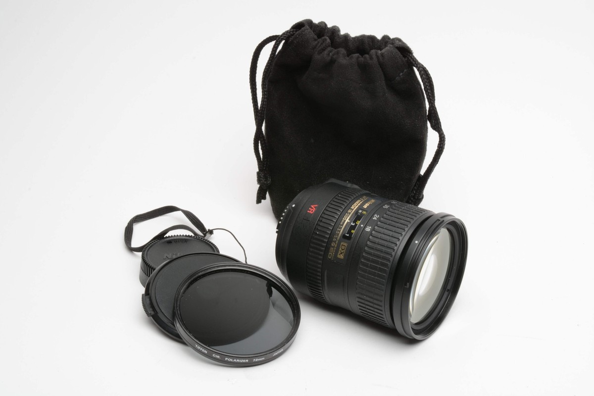 Nikon AF-S Nikkor 18-200mm F3.5-5.6 G ED VR DX zoom lens, clean! +