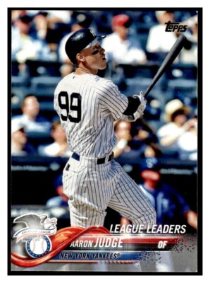2018 Topps 193 Aaron Judge League Leaders RBI New York Yankees