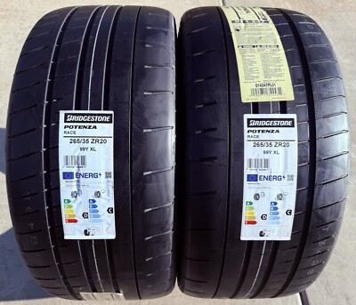 TWO BRAND NEW 265/35ZR20 Bridgestone Potenza Race Tires Like