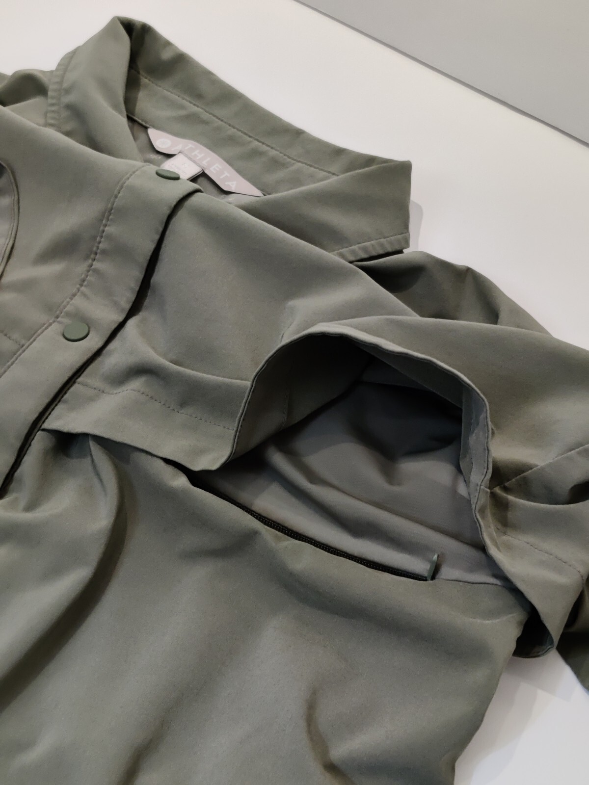 Athleta Snap Button Down Small Shirt Jacket- laur… - image 8