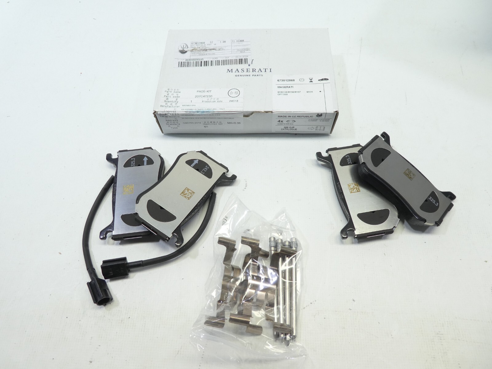 Original Maserati Grecale Trofeo Satz Bremsbeläge Bremsklötze hinten Brake Pads