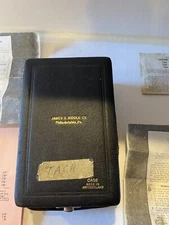 VTG James G. Biddle Co. Phila. JAGABI Swiss Hand Dial Tachometer in Case 