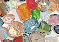 500 Pc Crystal Beads Lot Glass Loose Bead Bundle Jewelry Making Austrian Style