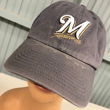 Milwaukee Brewers 47 Brand Discolored Strapback Baseball Cap Hat