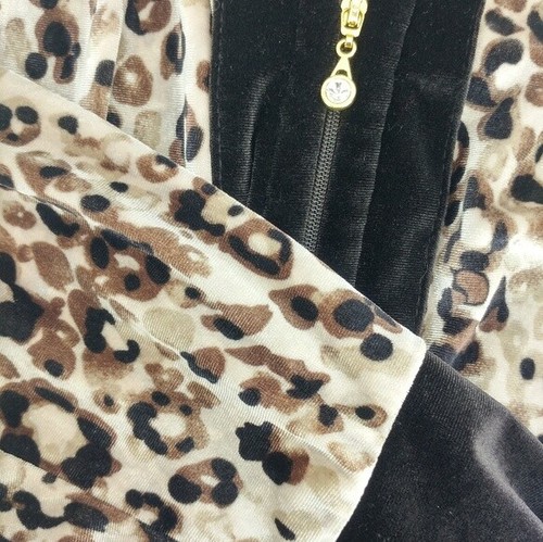 Jaclyn Smith Full-Zip Jacket/Top Womens Size L Large Animal Print Leopard - Picture 6 of 7