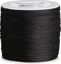 Parachute Cord New Micro Cord Black MS01-1000' (MICRO CORD BLACK)