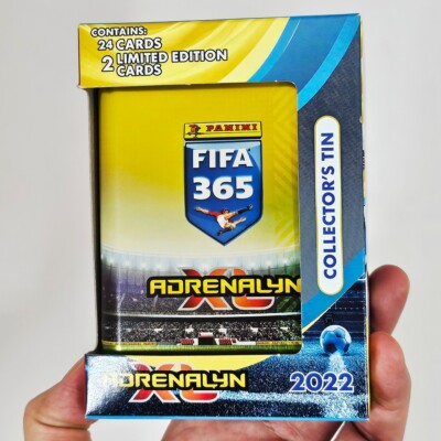 2022 Panini Adrenalyn Collectors TIN FIFA 365 Sealed 24 Cards(2 Limited Edition)