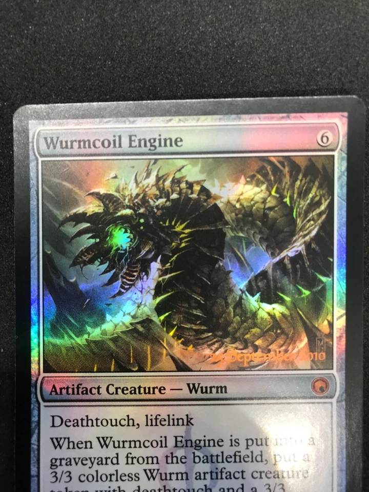 Magic the Gathering MTG Wurmcoil Engine Artifact Pre-Release Foil Scars of Mirro - Image 4 of 4