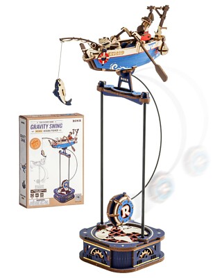 ROKR 3D Puzzle Holz Ocean Fisher Schwerkraftschaukel dynamisches Geburtstag