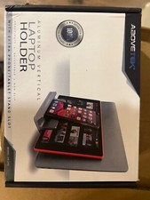 vertical laptop holder. 3 slots. Computer, Tablet and phone