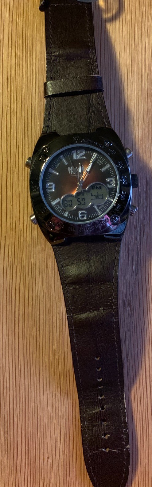 MASSIMO Multi Function Mens Watch Heavy Case Brow… - image 4