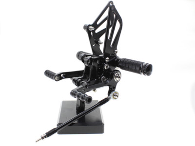 Fit Suzuki GSXR750 GP Shift 1996-2005 CNC Front Rearset FootPegs Footrest Black