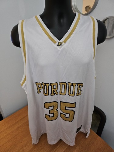 Vintage White Purdue Boilermakers #35 Basketball Jersey Steve Barrys Mens XL - Picture 12 of 13