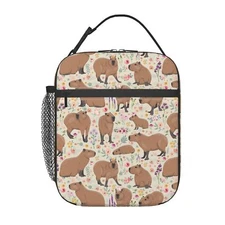 Capybara Lunch boxes Lunch bags Capybara Gifts for Men Women Leakproof Insula...