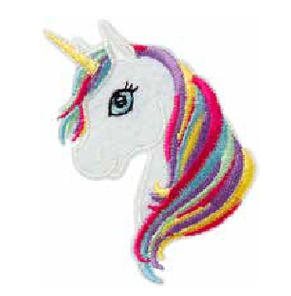 ♥AufbüGler♥BüGelmotiv♥Applikation Patch♥Einhorn Kopf ♥AufnäHer ♥Neu♥-image