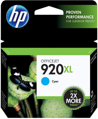 Orig. HP 920XL CD972AE Cyan  ca. 700S. Tintenpatronen Druckerpatronen MhD abgela
