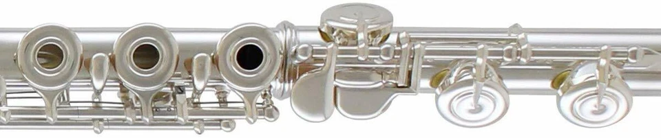 YAMAHA YFL282 FLAUTO TRAVERSO DA STUDIO ARGENTATO FORI APERTI IN LINEA YFL 282 - Immagine 3 di 4