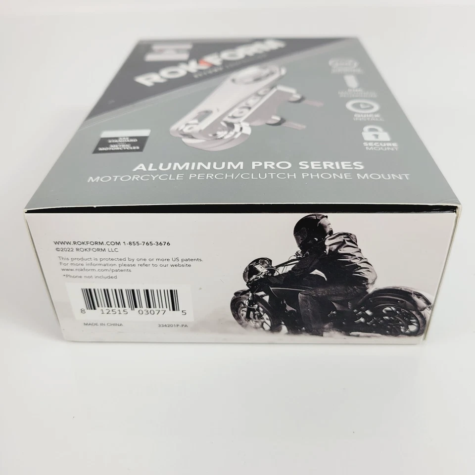 ROKFORM Motorcycle Cell Phone Perch Mount Clutch Aluminum Pro Series 334201P-PA - Image 3 of 4