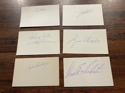 1960's Debut 3x5 Index Cards Tough Deceased (You pick from list) ($5-$15)