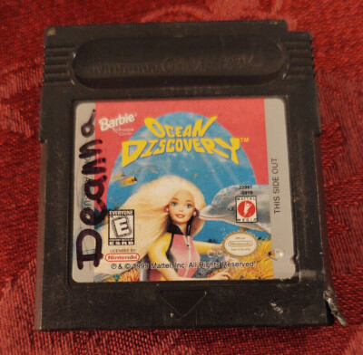 Nintendo Game Boy Barbie Ocean Discovery Original Cartridge